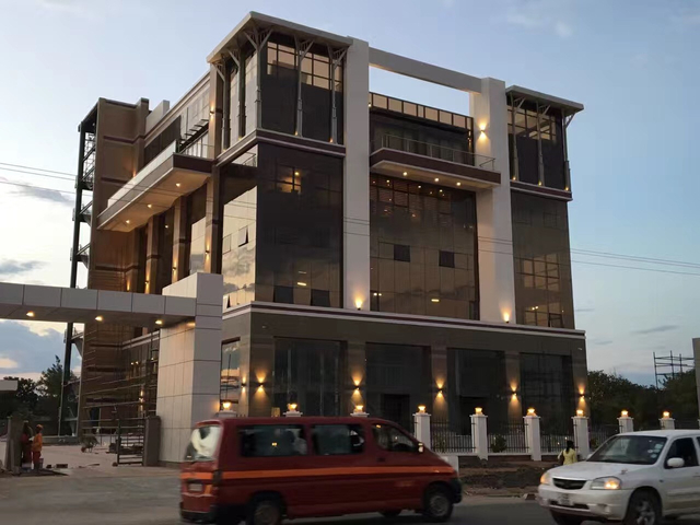 Kantor Pracetak Gedung Perkantoran Baja Zambia